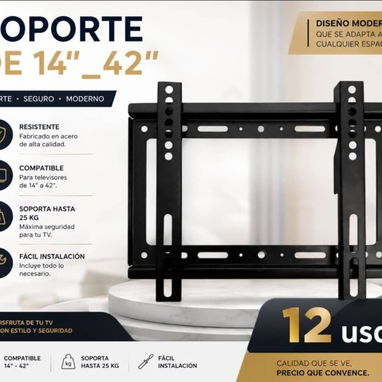 Soporte pared televisor - Img 127652136