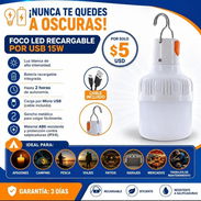 FOCO LED RECARGABLE POR USB 15W - Img 56169370