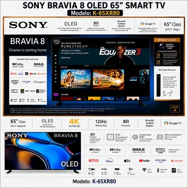 Sony BRAVIA 8 OLED 65” 4K UHD smart TV Google - 2/10