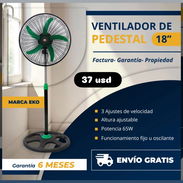Ventilador de pedestal. Todos nuevos con garantía y domicilio incluido - Img 56056965