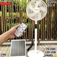 Lo Mejor Del Mercado👌 Adiós al Calor 59335794 Ventilador Recargable 16" grande de Pie con batería de LITIO 70 usd 12h L - Img 55417430