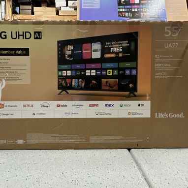 SMART TV LG 55 pulgadas UHD 4K modelo UA77 AI 2025 A7 precio $580 USD Mensajería Incluida Factura Garantía - Img 122433926