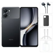 Tecno Spark Go 3, 4GB Ram + 4GB Virtual, Total 8GB Ram, 64Gb, Con Cover, Mica y Audífonos - Negro 135$ - Img 55814739