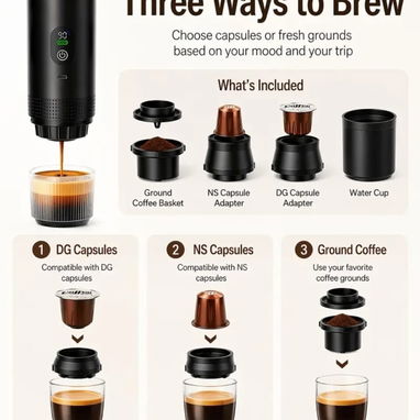 Cafetera de Cápsulas Automática Portátil Digita - Img 122784459