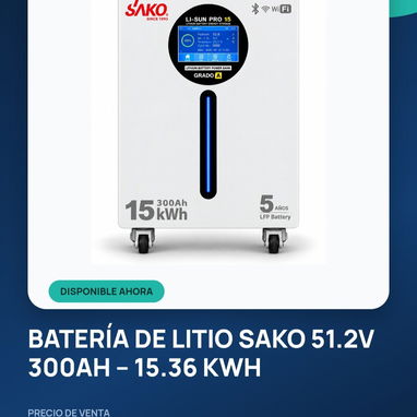 Baterías para inversores y sistemas solares: Sako 10kWh y 15kWh, Must 10kWh.  Somos Mipyme, radicamos en Playa - 2/3