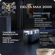 PLANTA ELECTRICA ECOFLOW DELTA MAX 2000 wH DE 2400 W HASTA 5000 W.NUEVA CON GARANTÍA - Img 54723900