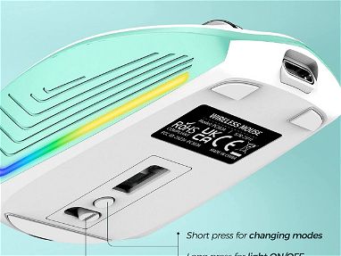 Mouse inalambrico de bateria lithium con luces led en 18$ Interesados escribir - Img 34121194