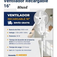 Ventilador Recargable De Pedestal (Marca EKO) - Img 56937644