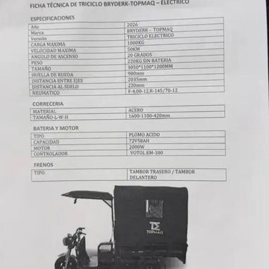 TRICICLO BRYDERK-TOPMAQ-ELECTRICO - 7/7