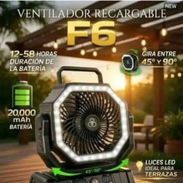VENTILADOR RECARGABLE F6 (ORIGINAL) - Img 55336955