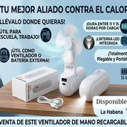 🚨Ventilador recargable práctico para la escuela, el trabajo. Bateria 2000mAh. Duración hasta 16 horas. - Img 57983034