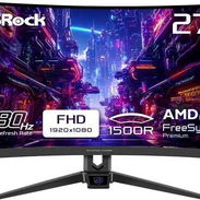 🎮 Monitor ASRock Phantom 27" 280Hz 10bit 1ms 300nit Curvo 🎮 FRC🔹81ppi🔹FHD🔹1080p🔹VA🔹2x HDMI 2.0 📦0km - Img 54169248