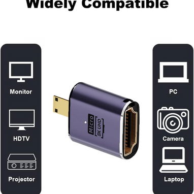 * Adaptador Micro HDMI para HDMI 8K AreMe - Img 111695532