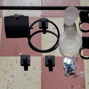 Juego de Accesorios para Baño Negro Mate (Set Completo) - Img 56868326