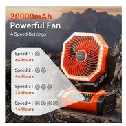 VENTILADOR RECARGABLE F6,  20000 mAh HASTA 64 HORAS WASSP +1 7862384808 - Img 56517377