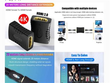 Adaptador de extensión de cable HDMI 4K - Img main-image-45707925