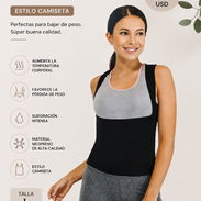Fajas sauna de neopreno‼️ Precio: 14 usd estilo camiseta Talla L - Img 56049507