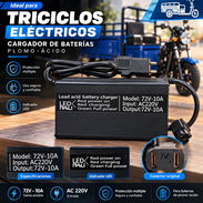 Vendo cargadores de TRICICLO  🛺🪫 DE 72v 10ah para baterías de 65 a 100ah (SOLO PARA CORRIENTE 220v) nuevos en su caja - Img 58320275