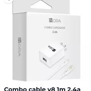 🔌 Combo Cable V8 — 1 metro / 2.4A / 12W  🔌 Tenemos variedad de cables y cargadores disponibles. Consulta por los model - Img 57215853