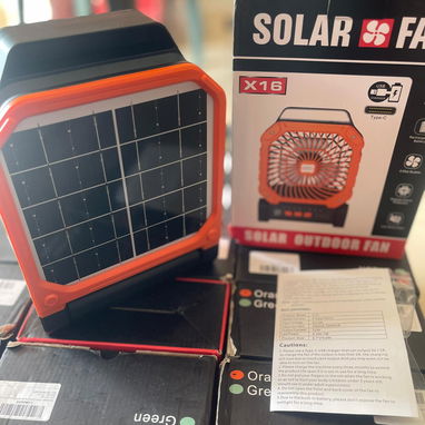 Ventilador recargable X16 (carga normal y por panel solar) - 2/2