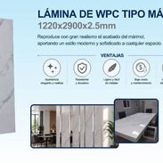 🚧 Lámina de WPC Tipo Mármol Medidas: 1220 x 2900 x 2.5 mm 🚧 - Img 57694987