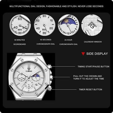 🍒Reloj Smelody Cronógrafo Acero Inoxidable🍒 - 3/5