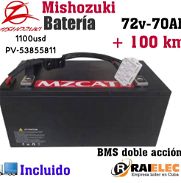 Batería de Litio Mishozuki 72V-70AH - Img 45741032