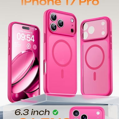 ☎️53544655 🛵 Entrega Disponible ⭐ Funda para iPhone 17 Pro – Hot Pink⭐ - Img 123717374