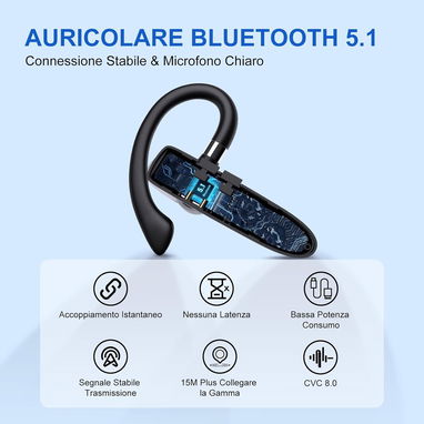 🦻​ AUDIFONOS MANOS LIBRES 🦻​ PARA CHOFER O TRABAJO 🦻​ ESTUCHE DE CARGA 🦻​ BLUETOOTH 5.1 🦻​ 5.887.2360 - Img 103646911