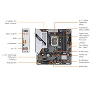 KIT 14ta: BOARD GIGABYTE B760M(WIFI) + MICRO CORE i3-14100(14MB) + 8GB RAM DDR4(3200)|EN CAJA!!_NUEVO A ESTRENAR. - Img 45490642