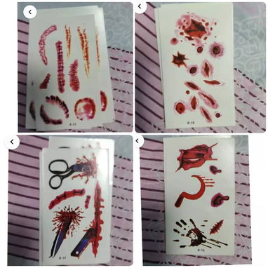 😱🎃Tatoo temporales para Haloween 👇 Originales 🇺🇲 - 5/6