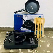 Cocina de infrarrojas+ sartén y juego de espumaderas de madera - Img 53374486