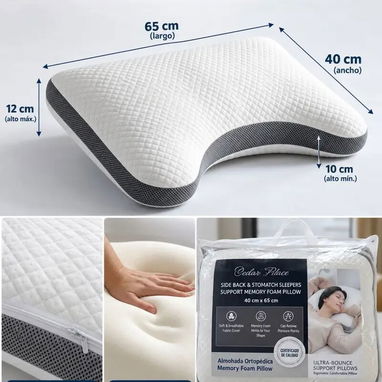Almohada de espuma viscoelástica cesar palace - 2/6
