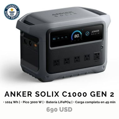 Generadores de electricidad Anker Solix C1000 - Img 120627872