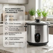 Olla Arrocera All Novu Inoxidable 12 Tazas – $65 USD con Mensajería Incluida, Garantía, Factura y Tapa Cristal - Img 58014563