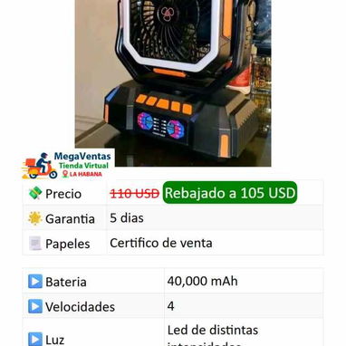 Ventilador de 40000 miliamperio - 2/2