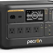 Pecron f1000lfp nueva en caja 1kw de batería 1600 de pico máximo soporta 600w por entrada solar carga de 80% en una hora - Img 57096214