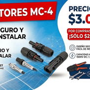 Conectores MC-4 a 3 usd para paneles solares - Img 55616933