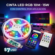 Cinta LED RGB 10M - 15W Con Control Por Aplicación - Img 55535741