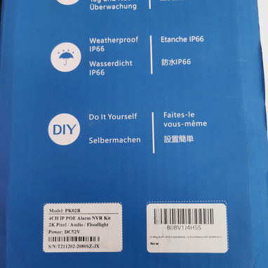 Kit de cámaras de seguridad HD DVR/NVR 4 canales - 3/5
