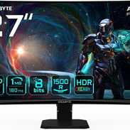 Gigabyte GS27QCA Monitor curvo para juegos QHD de 27" - 2560 x 1440, 180Hz, 1ms, 250CD/m², FreeSync, HDR Ready, HDMI 2.0 - Img 56816309