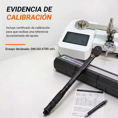 Llave Torque o Torquimetro 1/2- Llave Dinamométrica, Mecánica ±4% Precisión con Estuche. - 4/4