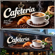 Anuncio en lona para cafetería - Img 57312035