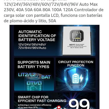CONTROLADOR SOLAR MPPT - Img 123561045
