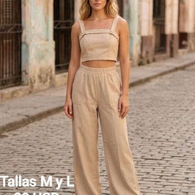 Juegos de pantaloneta y blusa corta - Img 122190251