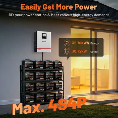 Batería Humsienk LiFePO4 12V 160Ah Group 24 2048Wh Para Respaldo En Casa - 6/6