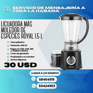 🍹 LICUADORA + MOLEDOR DE SAZONES ✅ 400 W ✅VASO DE PLÁSTICO 💲30 USD - Img 53146756