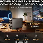 Ecoflow DELTA 3 Clásica, Estación de energía, Inversor, generador, planta eléctrica 1024Wh, 1800W, 730 USD , mensajería - Img 52288070
