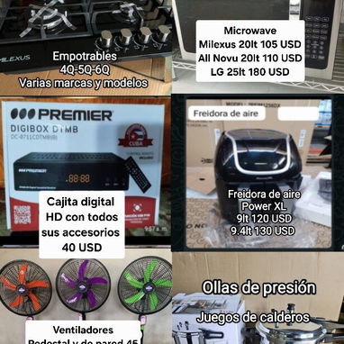 ‼️‼️Todo lo que buscas en equipos electrodomésticos lo tenemos aquí ‼️‼️: Precio en las fotos ✅ 💢Aceptamos pagos en MLC - Img 116187897