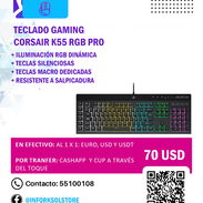 🎮 Teclado Gaming Corsair K55 RGB Pro – Nuevo a estrenar | 70USD - Img 56840613
